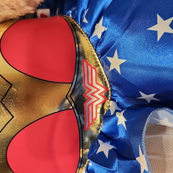 Build A Bear Wonder Woman Bear with Tiara and Dress 15 inches - Picture 4 of 7